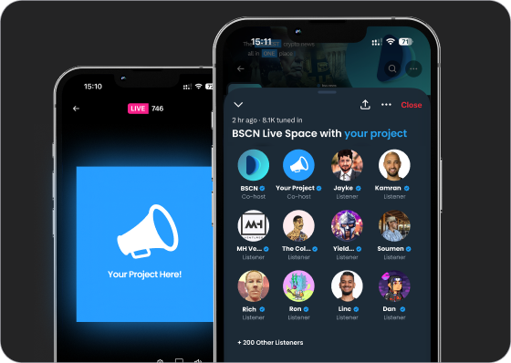 Live Spaces/AMAs & Podcasts