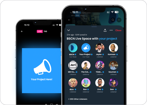 Live Spaces/AMAs & Podcasts